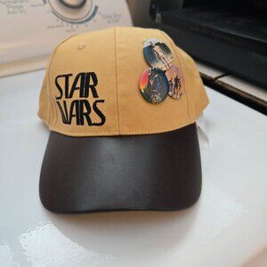 New w/tags Disney Store Star Wars 45th Anniversary Concept Series Hat w/ Badges